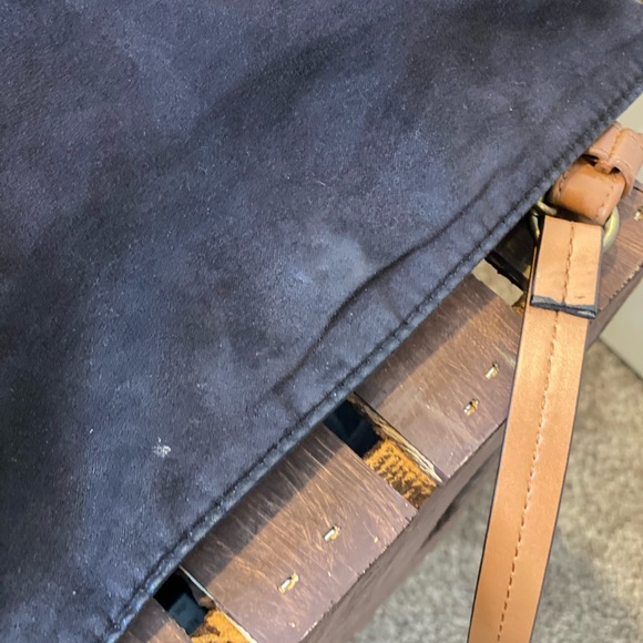 American Eagle Suede Crossbody Hobo Bag - Picture 12 of 12